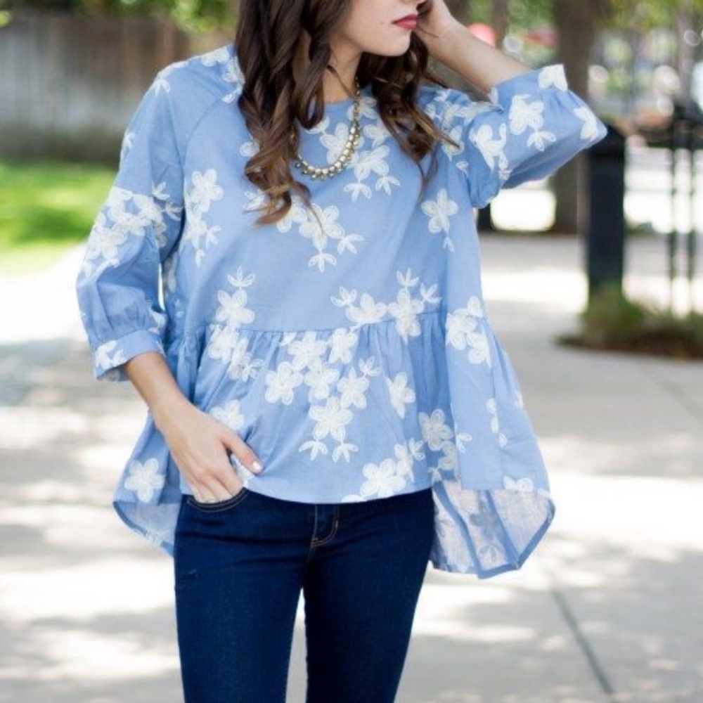 Chicwish embroidered blouse
